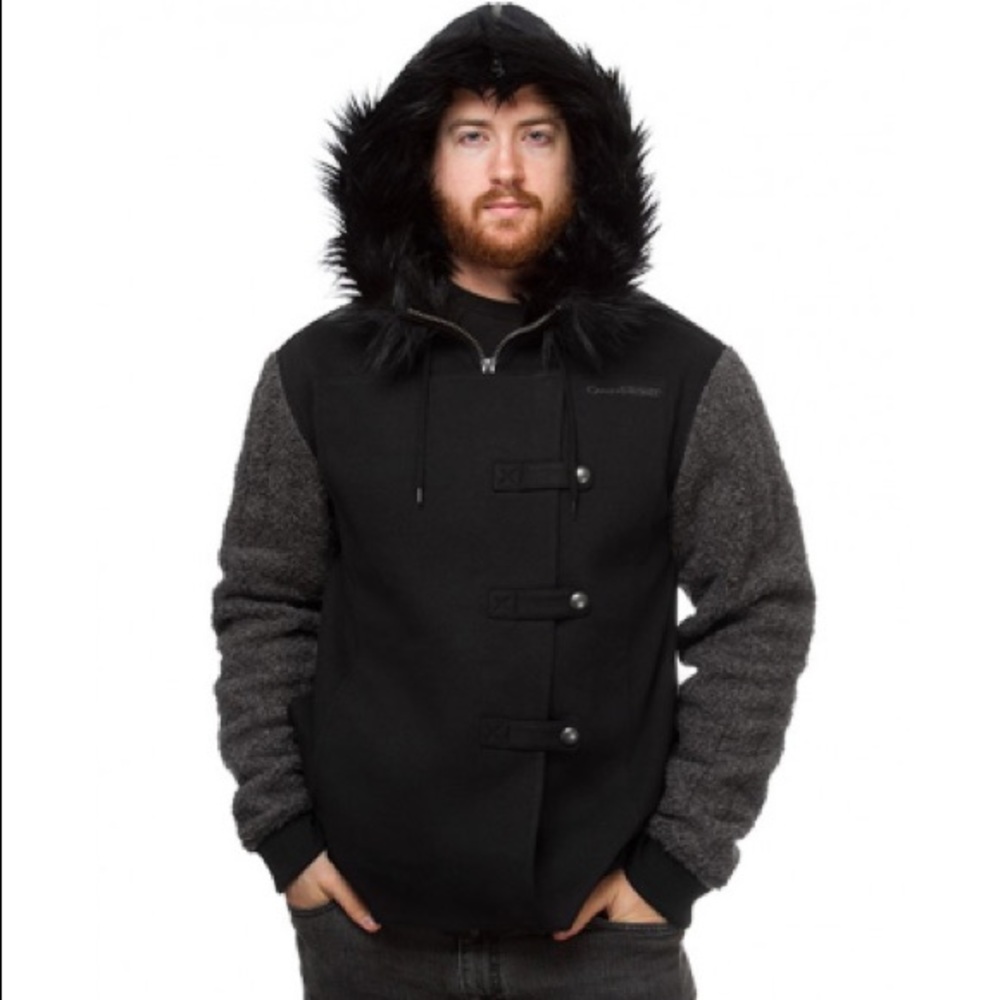 NWT! Game Of Thrones Jon Snow Fur Hoodie - 2XL
